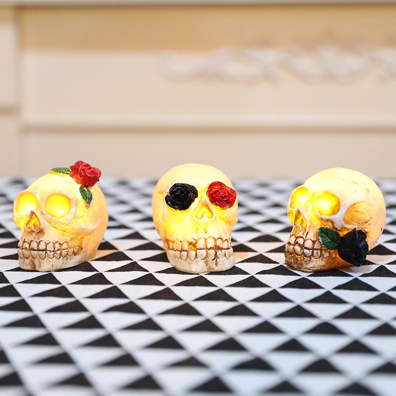 2023 Halloween Glowing Resin Skull Bar Διακόσμηση Αίθουσας Απόδρασης Στοιχειωμένο Σπίτι Φεστιβάλ Φαντασμάτων Διάταξη Σκηνής Ατμόσφαιρας Τρόμου