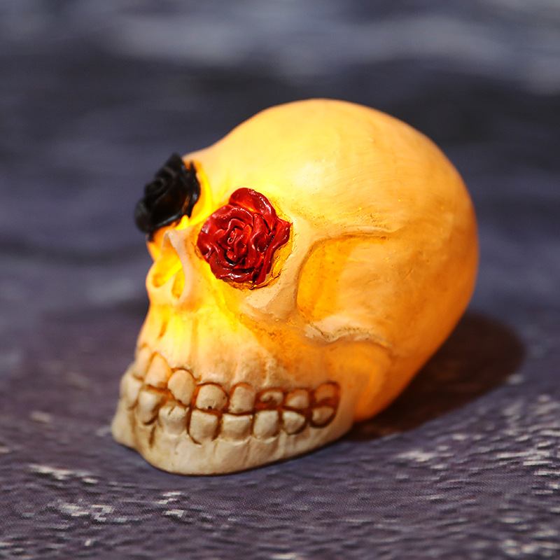 2023 Halloween Glowing Resin Skull Bar Διακόσμηση Αίθουσας Απόδρασης Στοιχειωμένο Σπίτι Φεστιβάλ Φαντασμάτων Διάταξη Σκηνής Ατμόσφαιρας Τρόμου