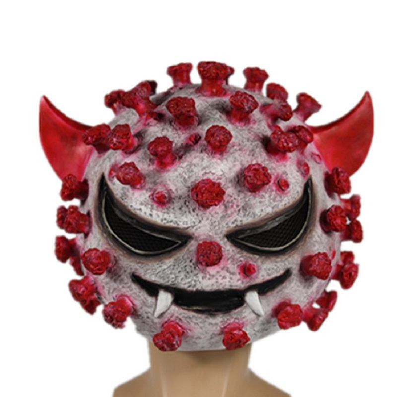 2023 Horror Virus Bacterial Mask Cosplay Head For Coronavirus Halloween Costume Party Decoration