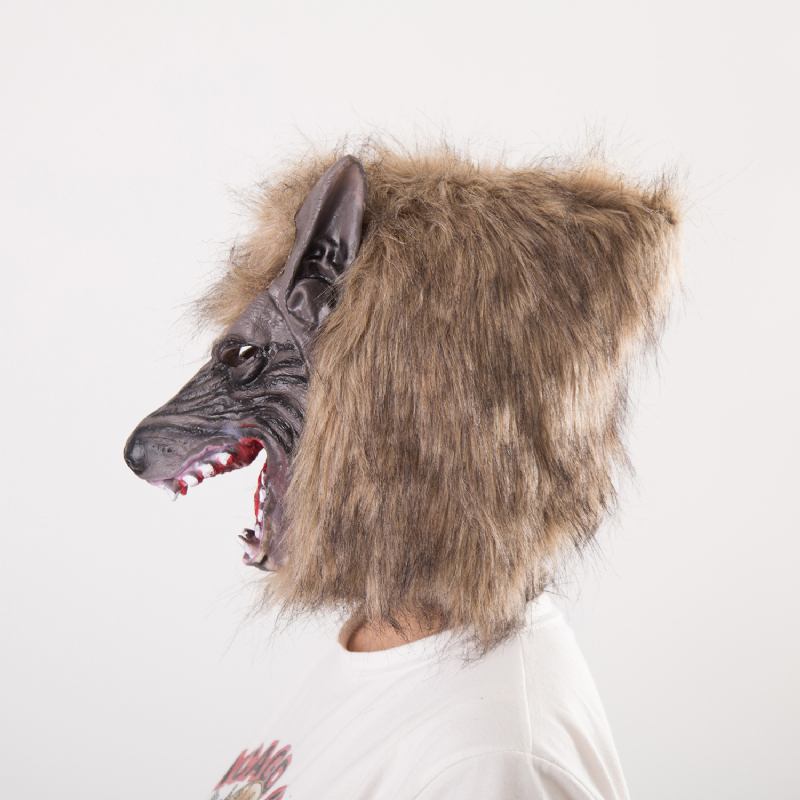 2023 Winter Trend New Wolf Head Mask Prom Party Spoof Ζώο Κεφαλής Για Αποκριάτικη Διακόσμηση Και Πάρτι