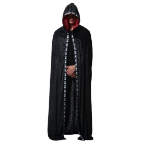 Ανδρική Ρόμπα Ghost Wizard For Halloween Day's Cosplay Hooded Long Robe Performance Cloak Ανδρικός Μανδύας