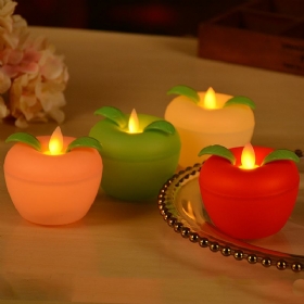 Apple Led Electronic Candles Bar Διακόσμηση Γάμου Στηρίγματα Christmas Mood Lights Simulation Swing Candle