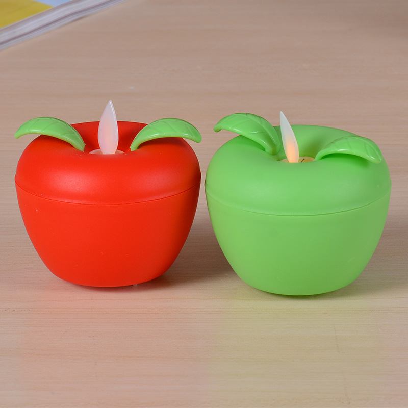 Apple Led Electronic Candles Bar Διακόσμηση Γάμου Στηρίγματα Christmas Mood Lights Simulation Swing Candle