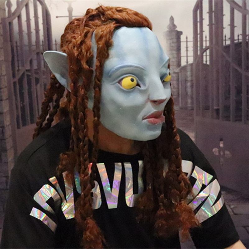 Avatar Deluxe Adult Jake Sully Latex Mask Αποκριάτικη Στολή Ταινία Role Cosplay Props