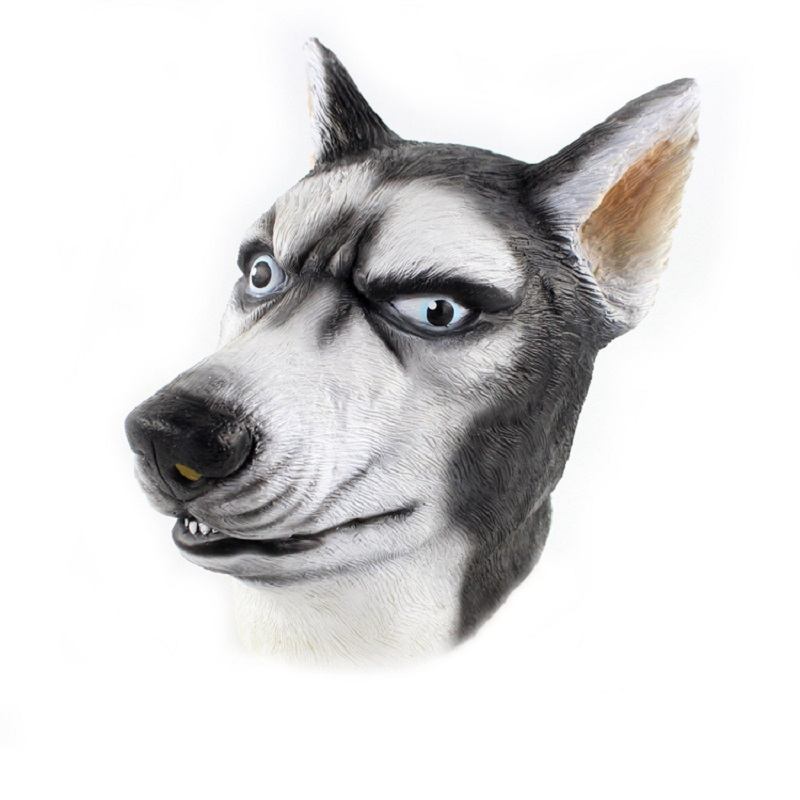 Comic Siberian Husky Dog Novelty 3d Latex Animal Mask