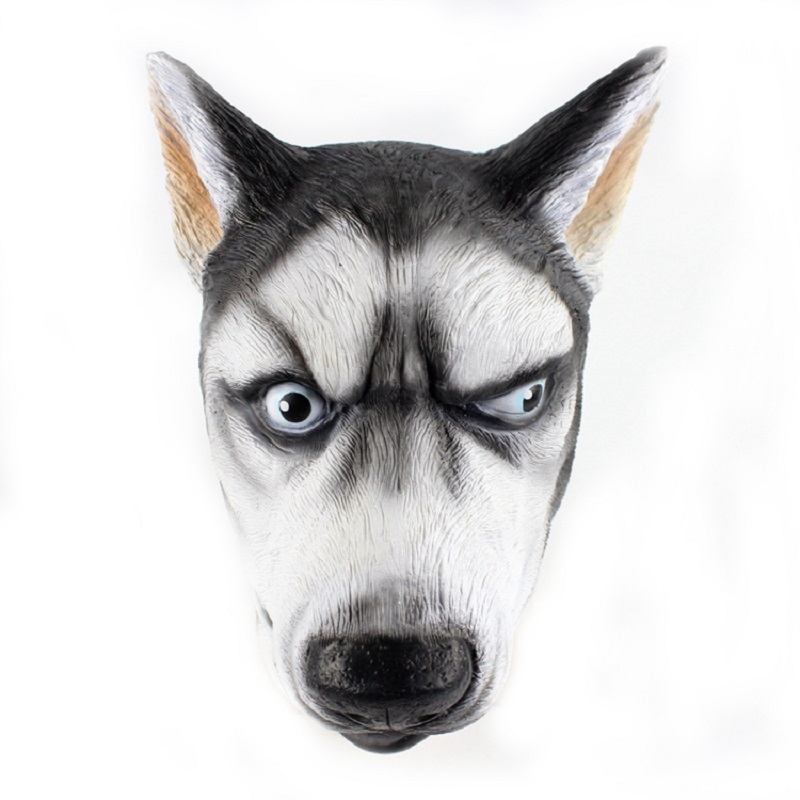 Comic Siberian Husky Dog Novelty 3d Latex Animal Mask