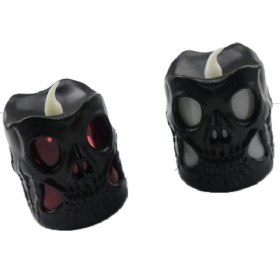 Creative Halloween Gift Led Skull Electronic Candle Light Κυλινδρικό Διακοσμητικό Φως Κεριών