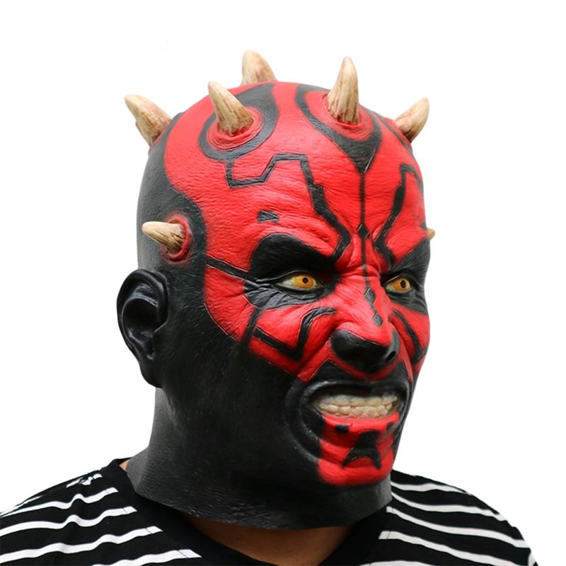 Darth Maul Deluxe Adult Overhead Latex Mask Halloween Custom Horror Αξεσουάρ