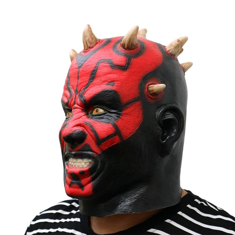 Darth Maul Deluxe Adult Overhead Latex Mask Halloween Custom Horror Αξεσουάρ