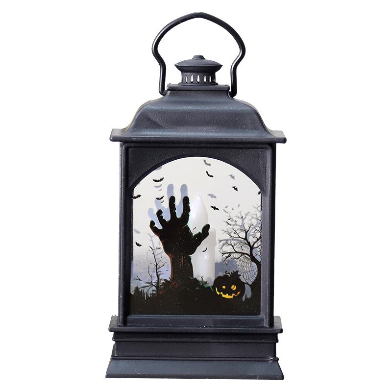 Διακοσμητικά Για Το Halloween Single Wax Small Flat Lamp Festival Φεστιβάλ Φαντασμάτων Led Electronic Candle Light Bar Haunted House Ktv Decoration Props