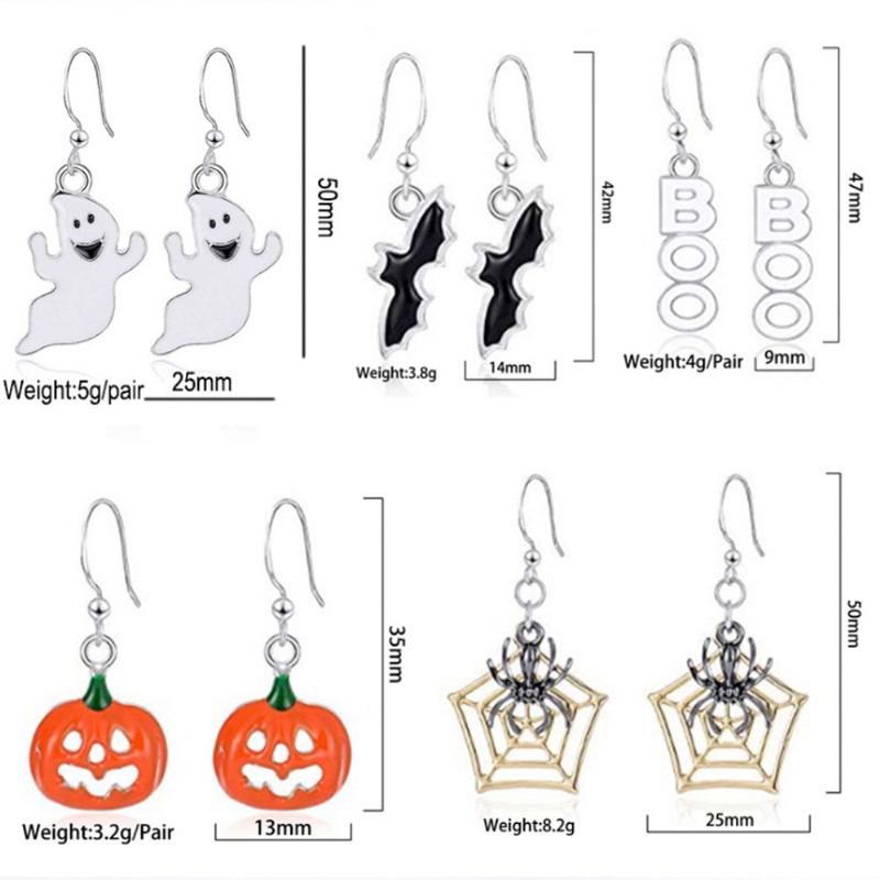 Euramerican Κολοκύθα Σκουλαρίκια Halloween Drop Dangle Για Lady Girl Γυναικεία Διακόσμηση Αποκριάτικου Πάρτι