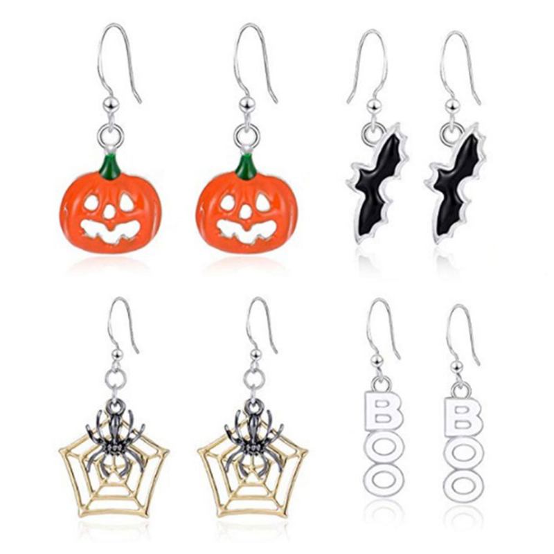 Euramerican Κολοκύθα Σκουλαρίκια Halloween Drop Dangle Για Lady Girl Γυναικεία Διακόσμηση Αποκριάτικου Πάρτι