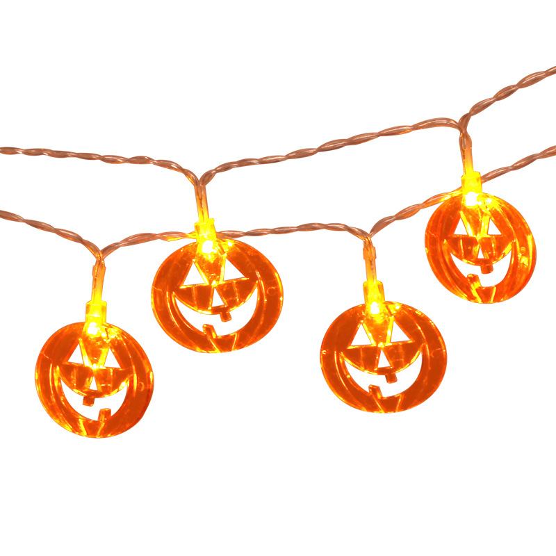 Φανάρια Led String Lights Starry Halloween Decoration Ins Αδιάβροχη Μπαταρία Επίπεδη Κολοκυθική Λάμπα Κορδόνι