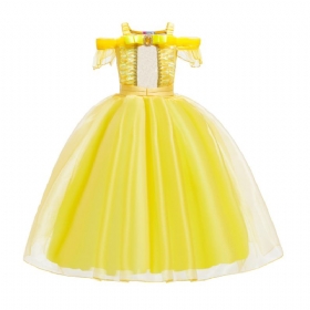 Φόρεμα Πριγκίπισσας Με Κοντό Μανίκι Για Το Halloween's Cosplay Girl Kids Wear Grenadine Μακρύ Ολόσωμο Princess Dress Performance Φούστα