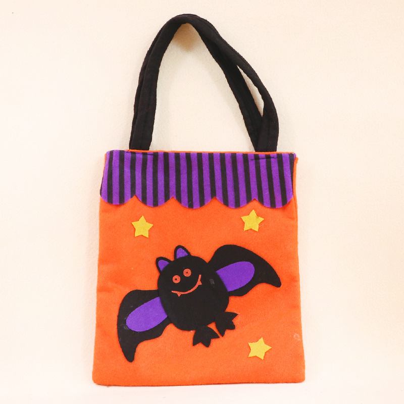 Halloween Applique Pumpkin Flannel Τσάντα Head Gift Bag Bag Spot Χονδρική