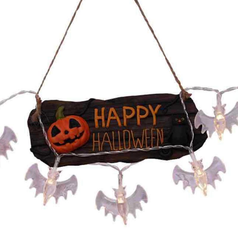 Halloween Bat 20 Led Light String Φεστιβάλ Ghost Thriller Party Bar Διακοσμητικά Φώτα Αυλής