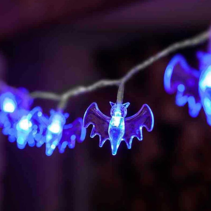 Halloween Bat 20 Led Light String Φεστιβάλ Ghost Thriller Party Bar Διακοσμητικά Φώτα Αυλής