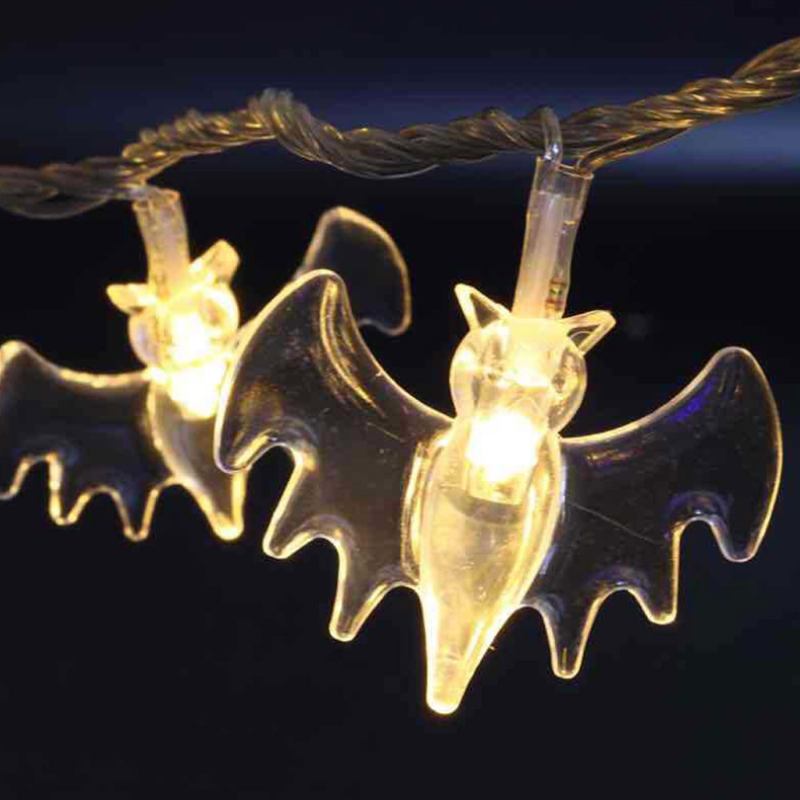 Halloween Bat 20 Led Light String Φεστιβάλ Ghost Thriller Party Bar Διακοσμητικά Φώτα Αυλής