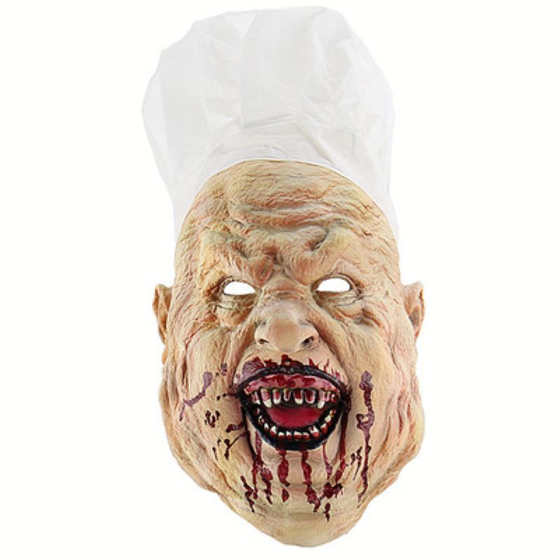 Halloween Chef Dress Up Headgear Χονδρική Horror Butcher Mask Latex