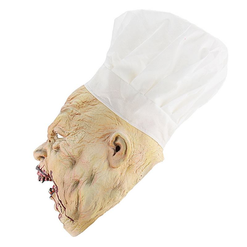 Halloween Chef Dress Up Headgear Χονδρική Horror Butcher Mask Latex