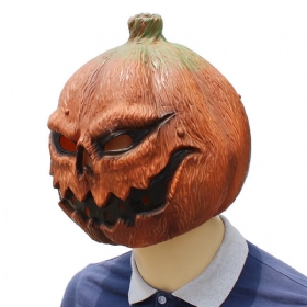 Halloween Clown Pumpkin Mask Horror Funny Dance Party Στολή Παίξτε Cos Props Μάσκα Κολοκύθας 38*29*33 Εκ.