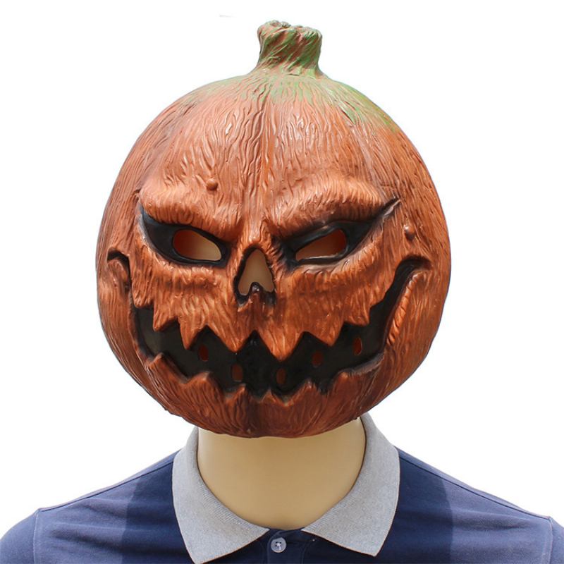 Halloween Clown Pumpkin Mask Horror Funny Dance Party Στολή Παίξτε Cos Props Μάσκα Κολοκύθας 38*29*33 Εκ.