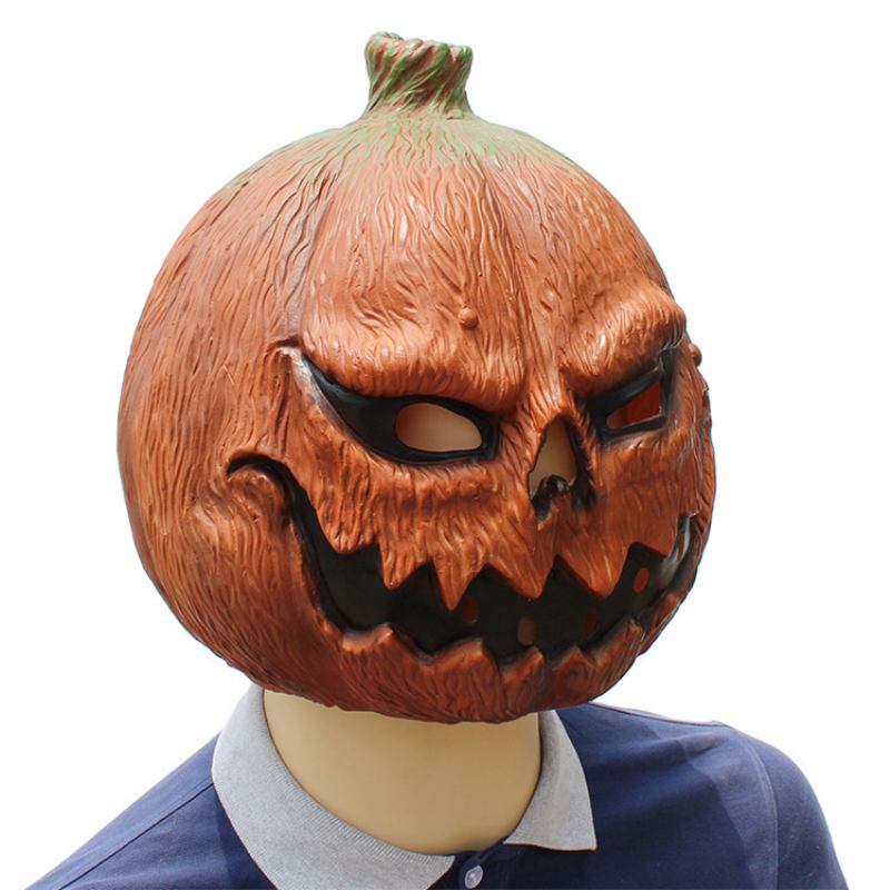 Halloween Clown Pumpkin Mask Horror Funny Dance Party Στολή Παίξτε Cos Props Μάσκα Κολοκύθας 38*29*33 Εκ.