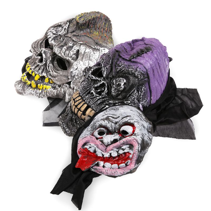 Halloween Color Explosion Head Big Mouth Long Tongue Clown Mask Horror Scary Masquerade Για Ενήλικες Και Παιδιά