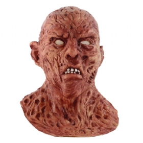 Halloween Creepy Latex Mask Horror Scary Monster Deluxe Evil Devil For Adults Brown