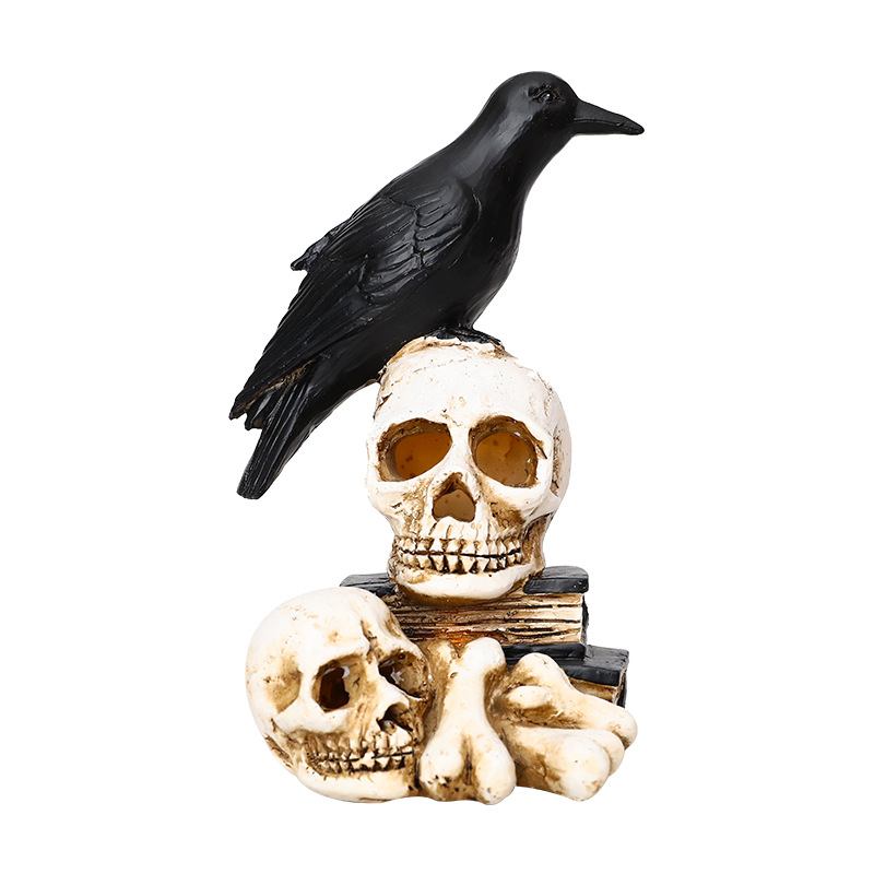 Halloween Decoration Horror Props Resin Skull Bar Haunted House Escape Room Φεστιβάλ Φαντασμάτων Dress Up