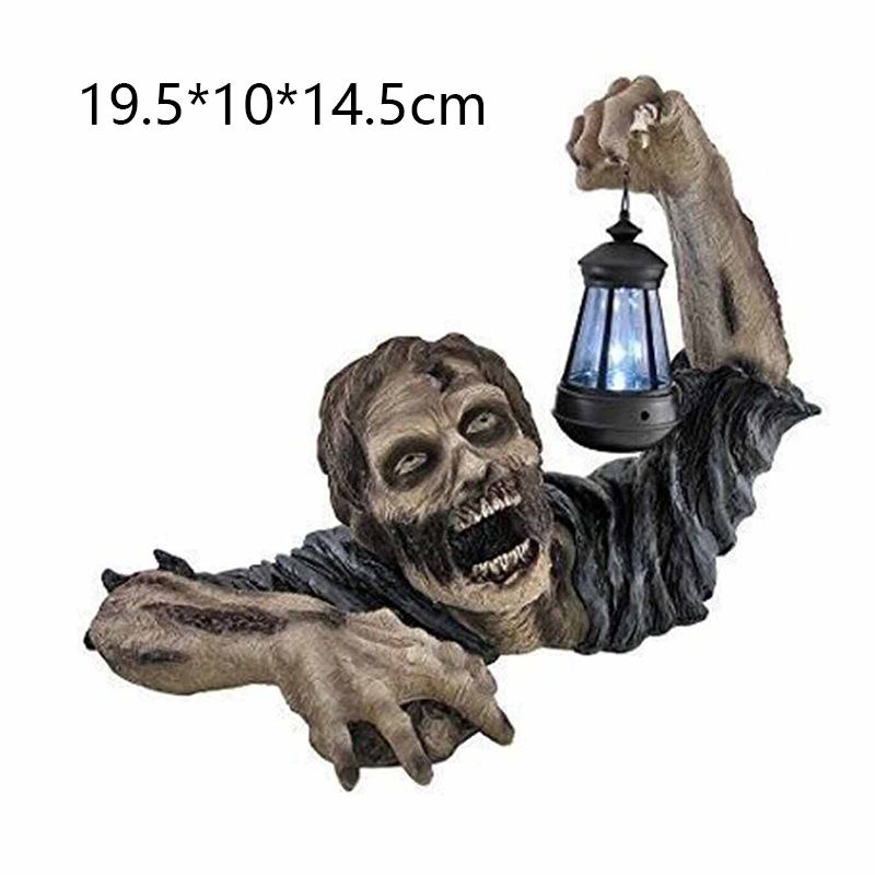 Halloween Ghost Festival Zombie Lantern Resin Crafts Διακόσμηση Κήπου Γλυπτό Τρόμου