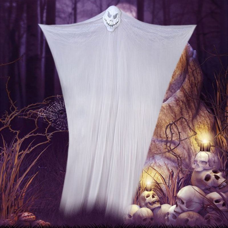 Halloween Hanging Ghost Ornaments Skull Pendant Horror Gauze Festival Decoration Props 3 Μέτρα