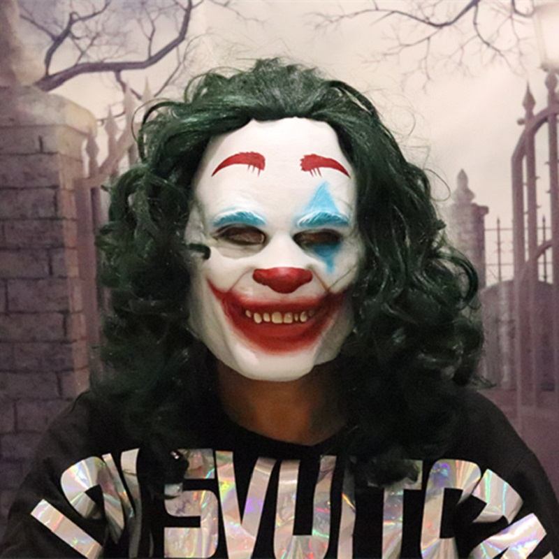 Joker Mask Todd Phillips Ταινία Joaquin Phoenix Cosplay Halloween Στολή Scary Clown