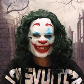 Joker Mask Todd Phillips Ταινία Joaquin Phoenix Cosplay Halloween Στολή Scary Clown