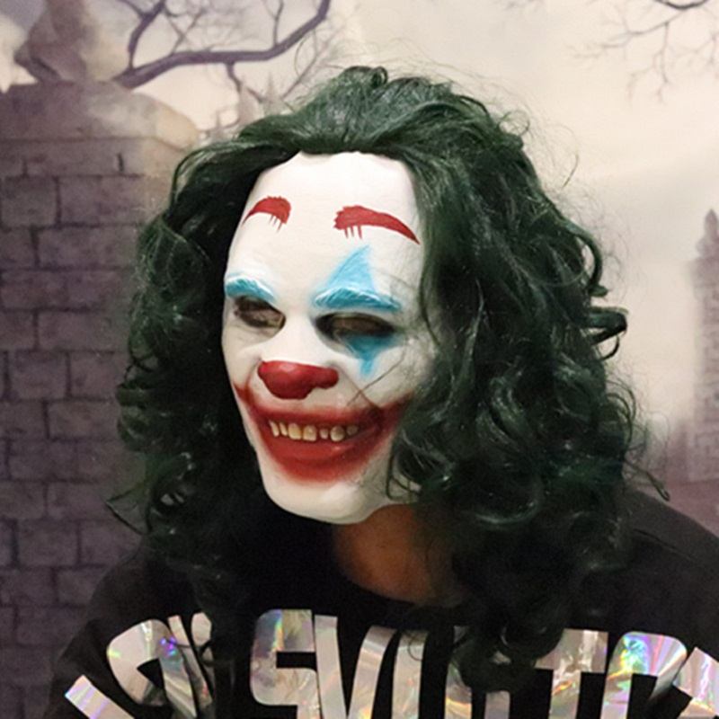 Joker Mask Todd Phillips Ταινία Joaquin Phoenix Cosplay Halloween Στολή Scary Clown