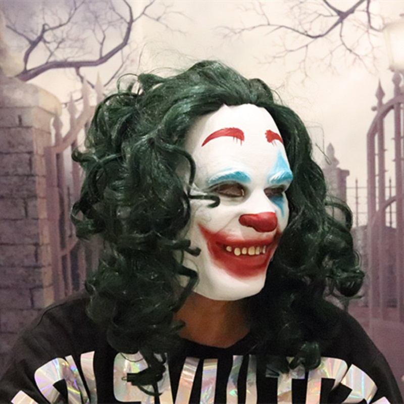 Joker Mask Todd Phillips Ταινία Joaquin Phoenix Cosplay Halloween Στολή Scary Clown