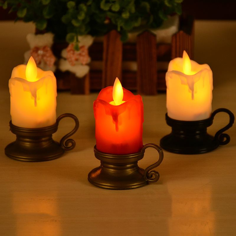 Led Electronic Candle Swing Movement Bar Club Retro Decoration Christmas Wine Glass Simulation Light