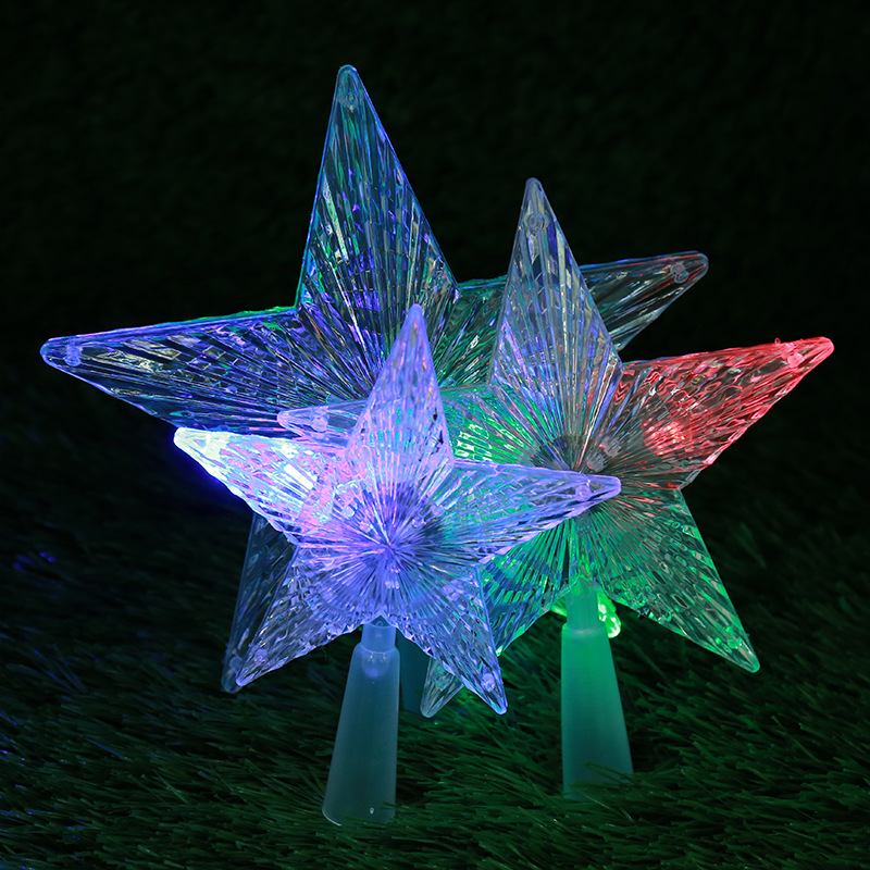 Led Luminous Tree Top Star Χονδρικό Εμπόριο Hot Sale Ps Πλαστικά Χριστουγεννιάτικα Διακοσμητικά Προσαρμοσμένη Δημιουργική Διακόσμηση Πάρτι