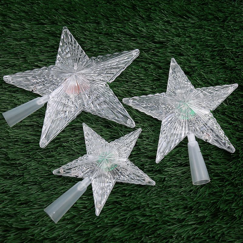 Led Luminous Tree Top Star Χονδρικό Εμπόριο Hot Sale Ps Πλαστικά Χριστουγεννιάτικα Διακοσμητικά Προσαρμοσμένη Δημιουργική Διακόσμηση Πάρτι