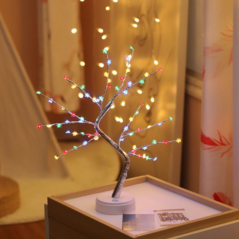 Led Tree Light Creative Gift Stars Snowflake Φανάρι Χάλκινο Σύρμα Φωτιστικό Νυχτερινό Φως Διακόσμηση