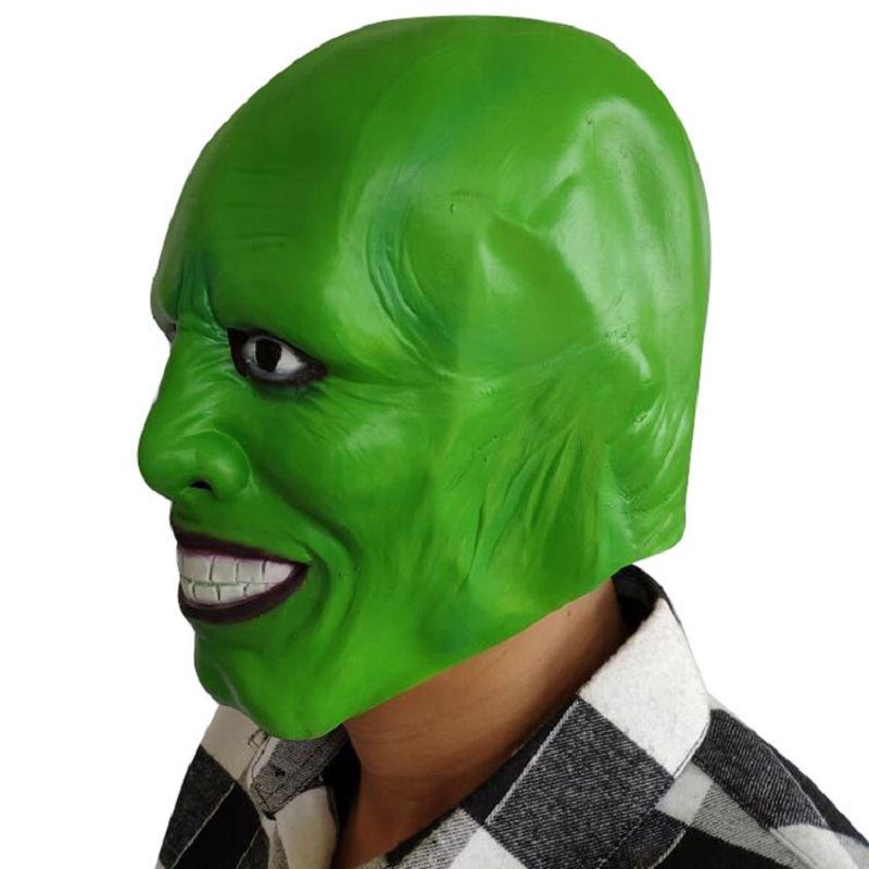 Moviethe Mask Jim Carrey Latex Masks For Cosplay Party Green