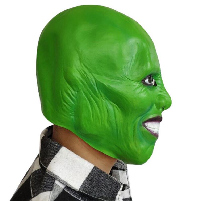 Moviethe Mask Jim Carrey Latex Masks For Cosplay Party Green