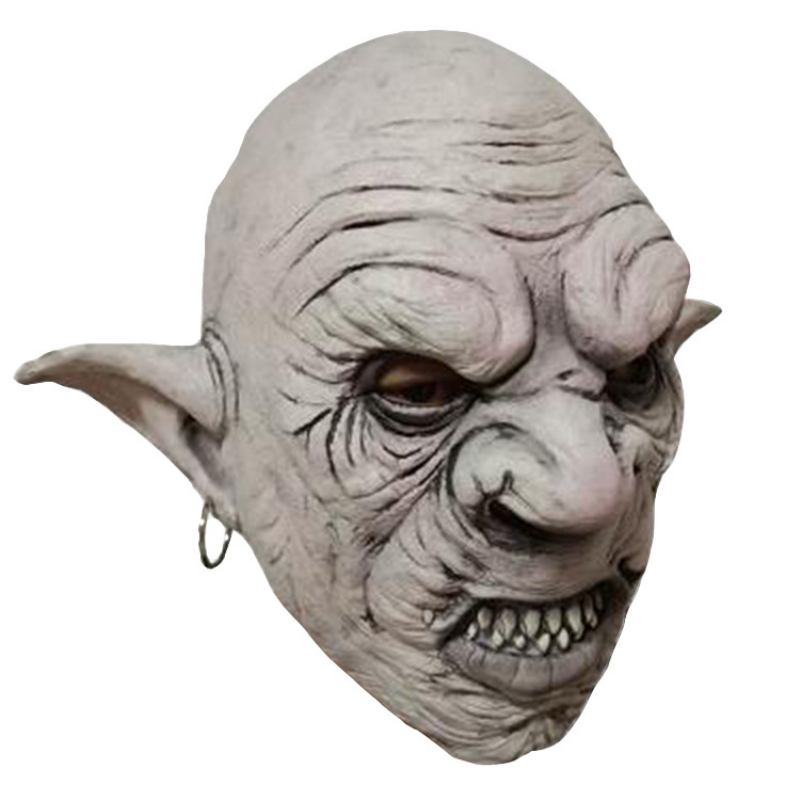 Νέο Latex Halloween Headgear Horror Mutant Goblin Mask Prom Haunted House Secret Room Dress Up Props