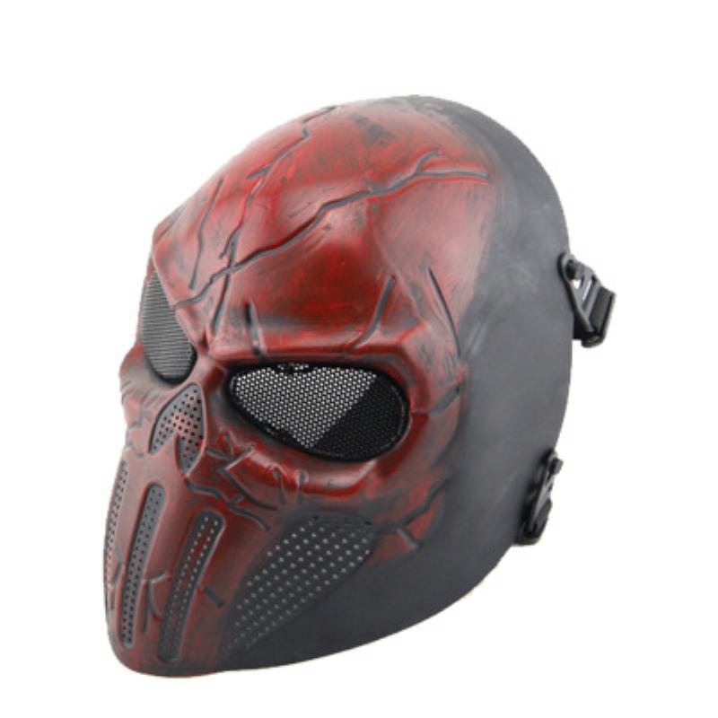 Punisher Scary Skull Mask Ears Protective Μάσκα Προστασίας Πεδίου Real Man