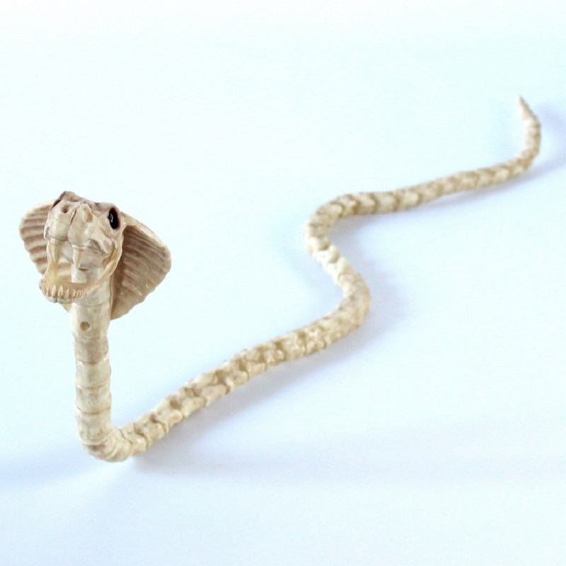 Skeleton Cobra Snake Bone Haunted House Διακόσμηση Εύκαμπτο Σώμα