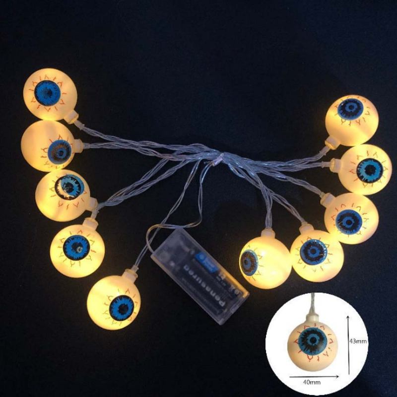 Skeleton Ghost Led String Light Series For Halloween’s Day Decoration Pumpkin Lights Skull Halloween Lighting Chains Spirit Festival Colorful