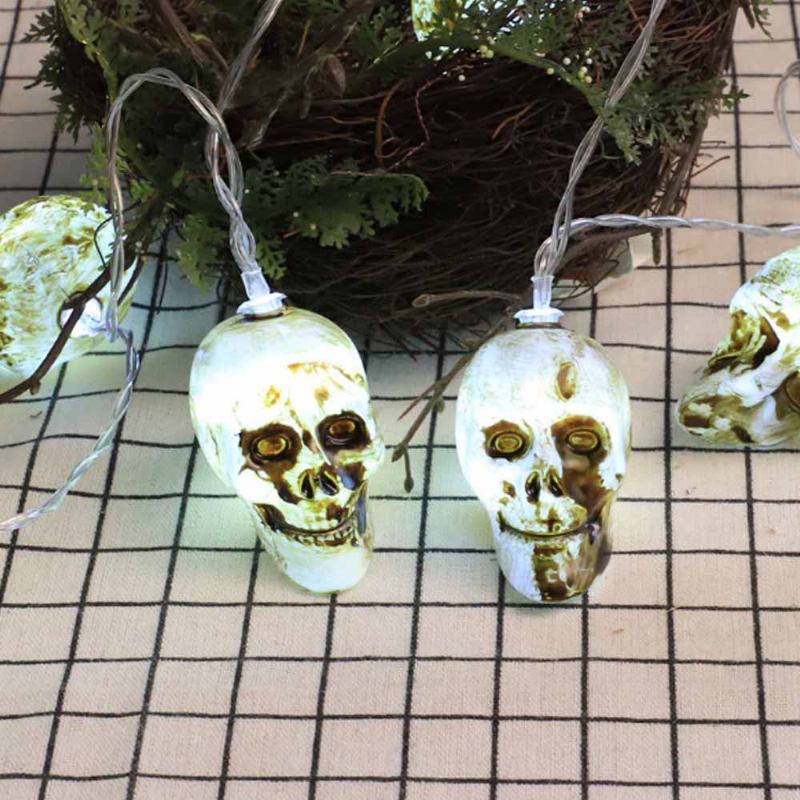 Skelton Led String Lights For Hallows' Day Decoration New Style Skull Spirit Festival Διακοσμητικές Αλυσίδες Φωτισμού