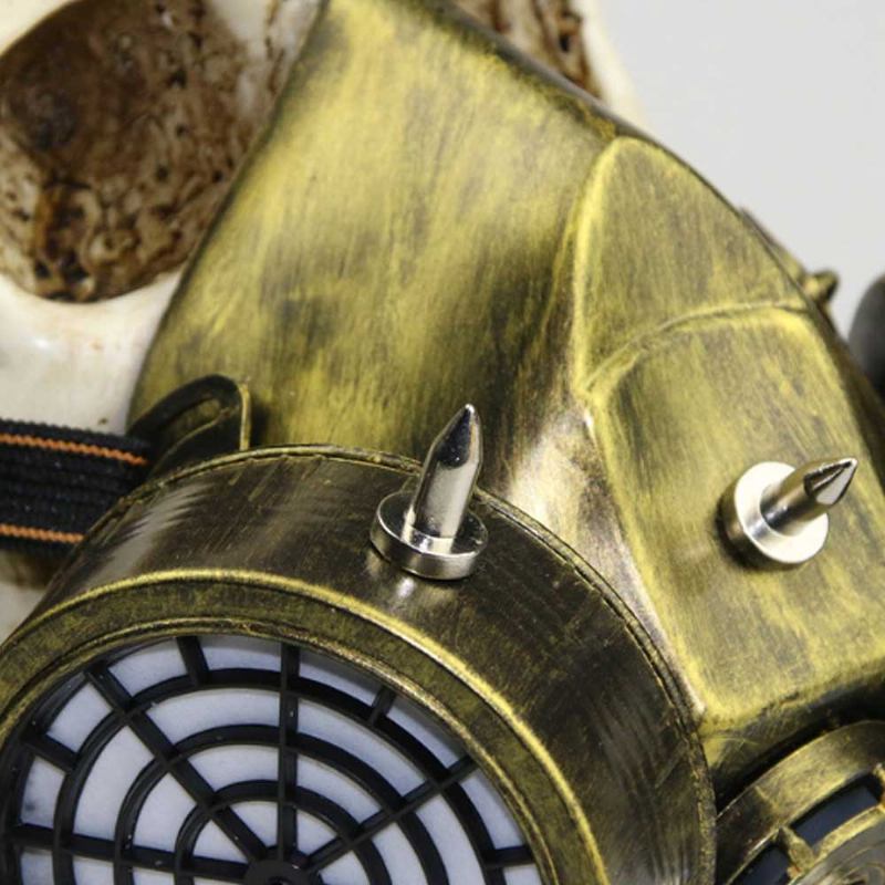 Steampunk Gas Mask Rivet Goggles Resin Skeleton Warrior Death Masquerade Cosplay Αξεσουάρ Για Δώρο Αποκριάτικου Πάρτι