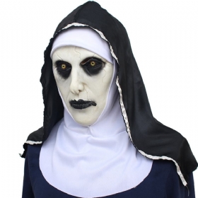 Ταινία 2023 Nun Mask Halloween Ghost Festival Shocked Female Face Headgear