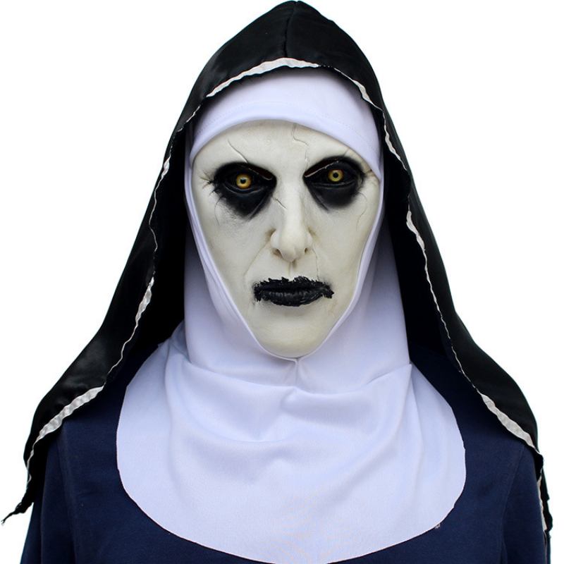 Ταινία 2023 Nun Mask Halloween Ghost Festival Shocked Female Face Headgear